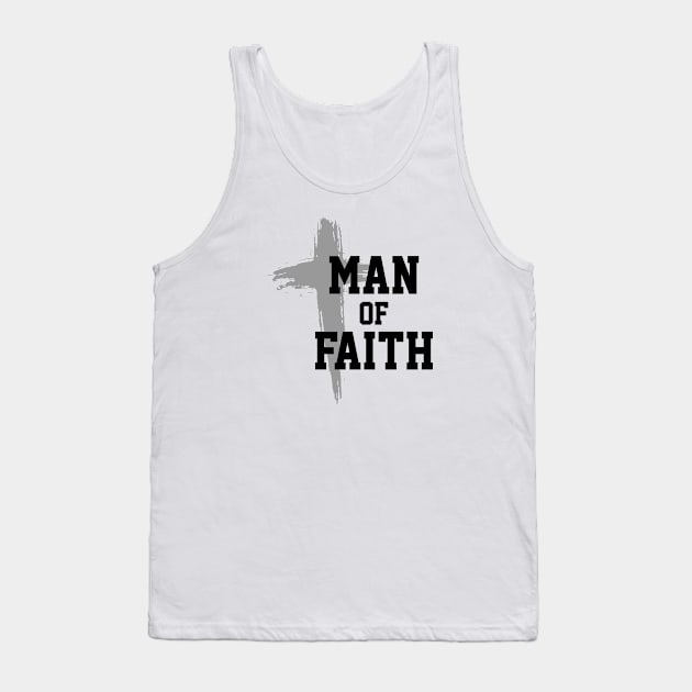 Man of Faith | Christian | Jesus | Cross | Religious Tank Top by ChristianLifeApparel